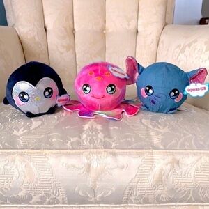 Brand New Set of 3 Squeezamals Series 3 Scented Squish Toys Slow Rise Pets